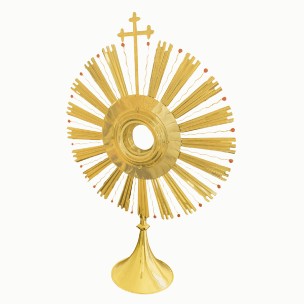 Ostensório Dourado - Feito em Metal - arte sacra