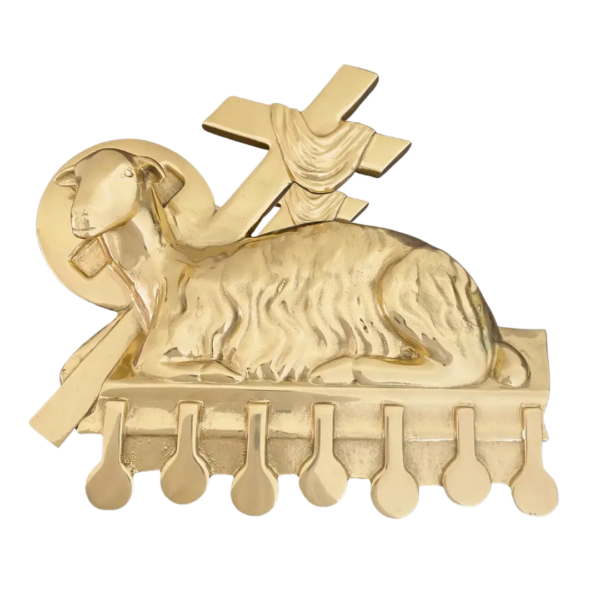 Aplique Cordeiro Grande - para Altar, Ambão e Sacrário