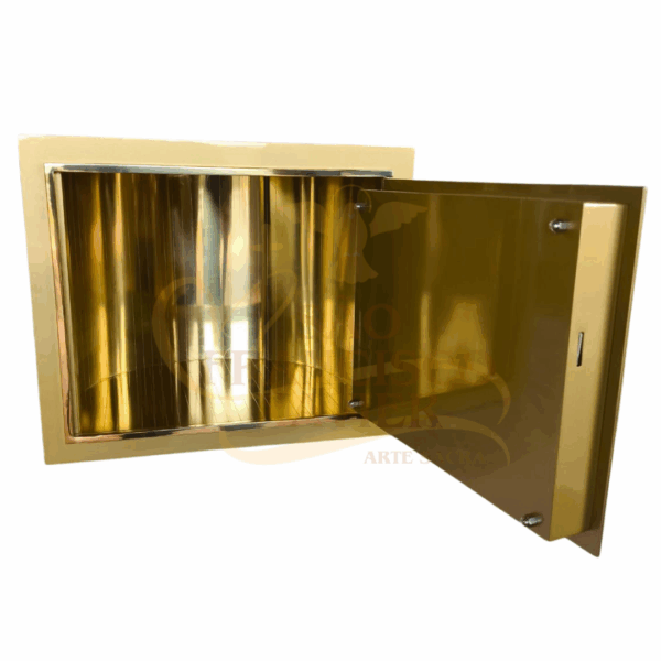 Sacrário Retangular 30x25x25 Cordeiro Pequeno De Mesa