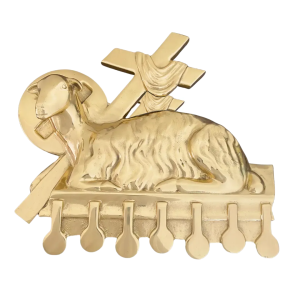 Aplique Cordeiro Grande - para Altar, Ambão e Sacrário