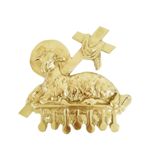 Aplique Cordeiro - Tradicional - para Altar, Ambão e Sacrário